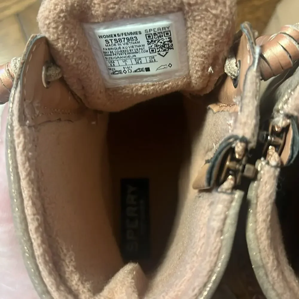 Sperry Blush Pink Saltwater Duck Boot Women’s Size 5.5